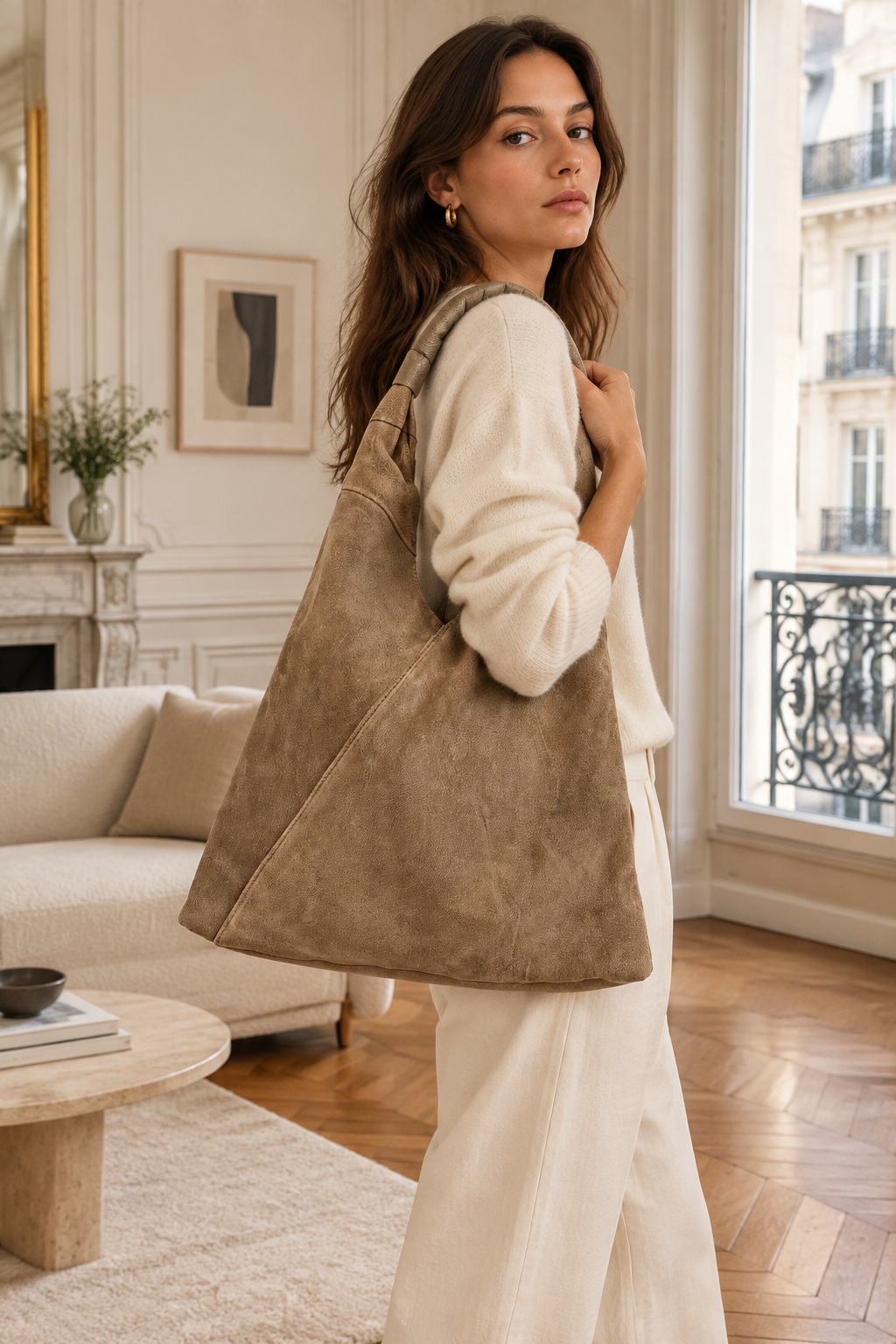 Bolso Tote - Deni - Topo