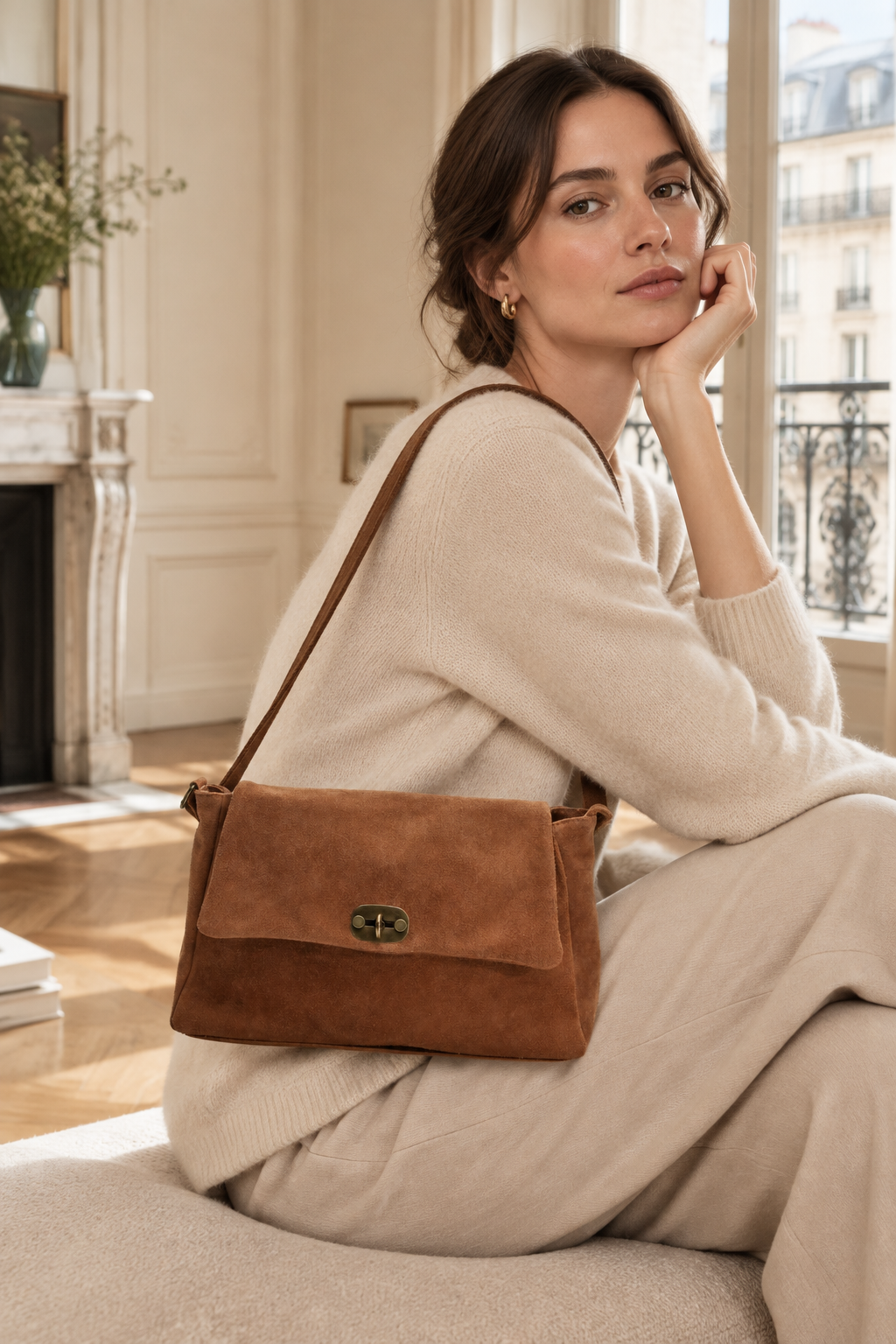 Borsa a tracolla - Ana - Cammello