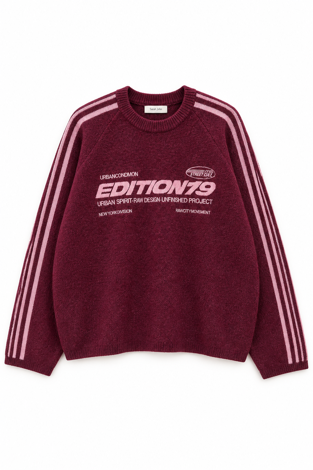 Sweter Édition19 Bordowy