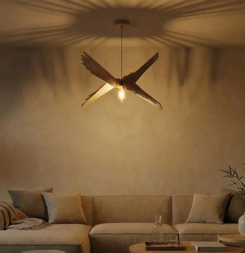 Albatros gebeitst Eiken | Hanglamp