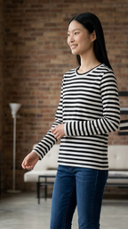 T-shirt Regina - Zwart