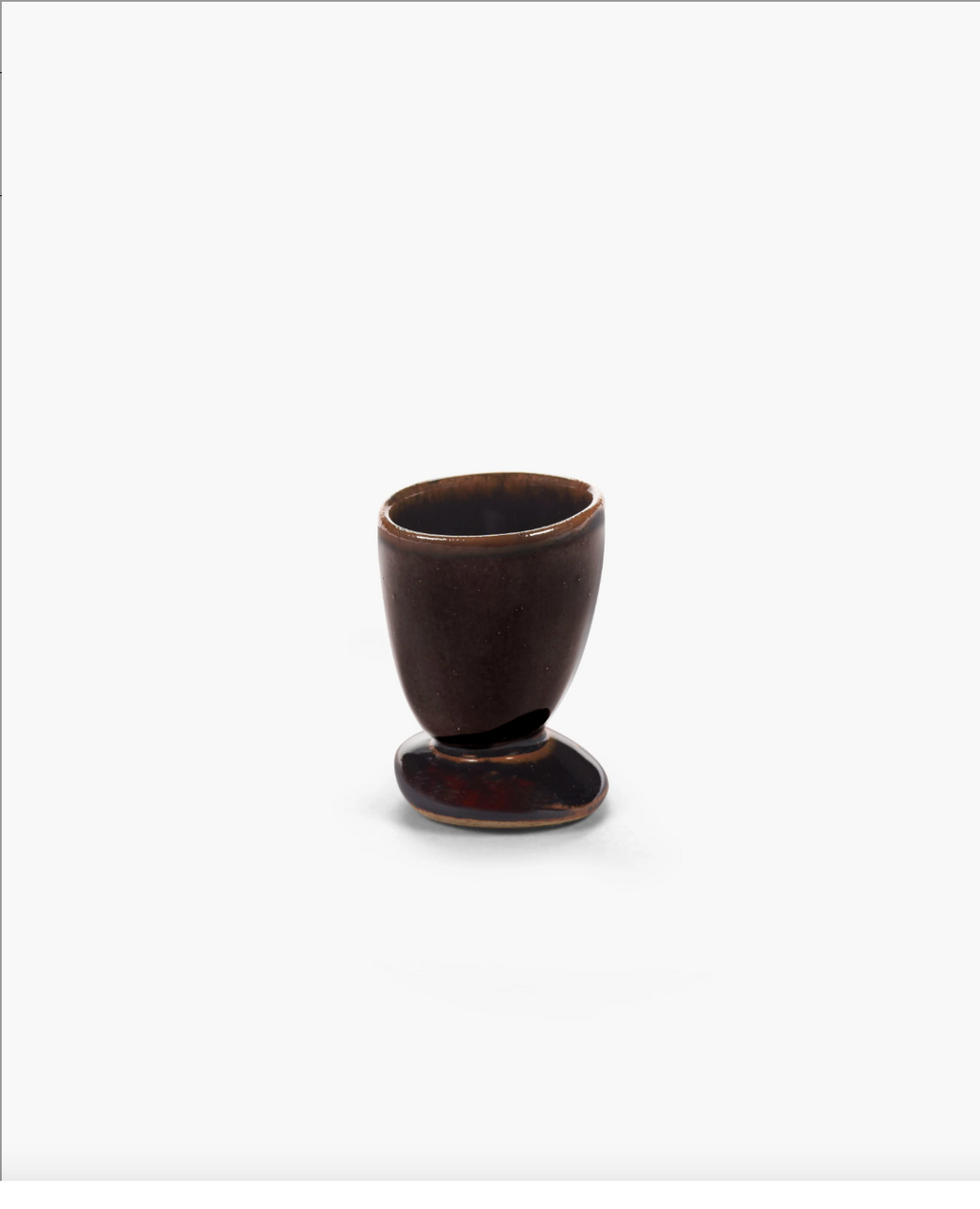 Out Of Lines - Lot De 2 Coquetiers - Grès - Noir Brun