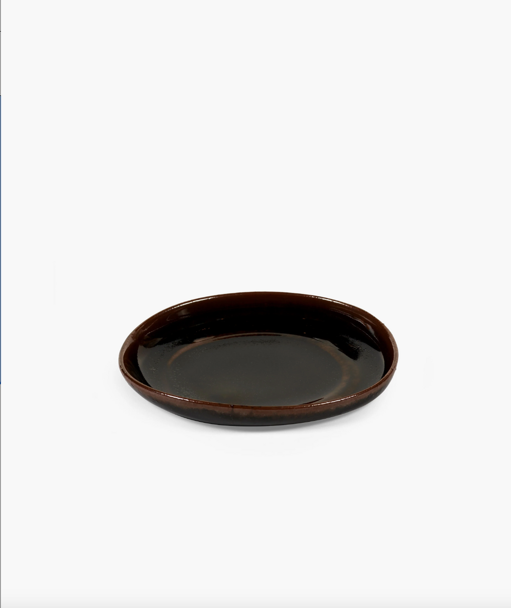 Out Of Lines - Lot De 2 Soucoupes Pour Mug - Grès - Noir Brun