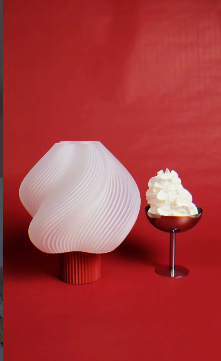 Lámpara De Mesa Soft Serve - Portátil - Rhubarb