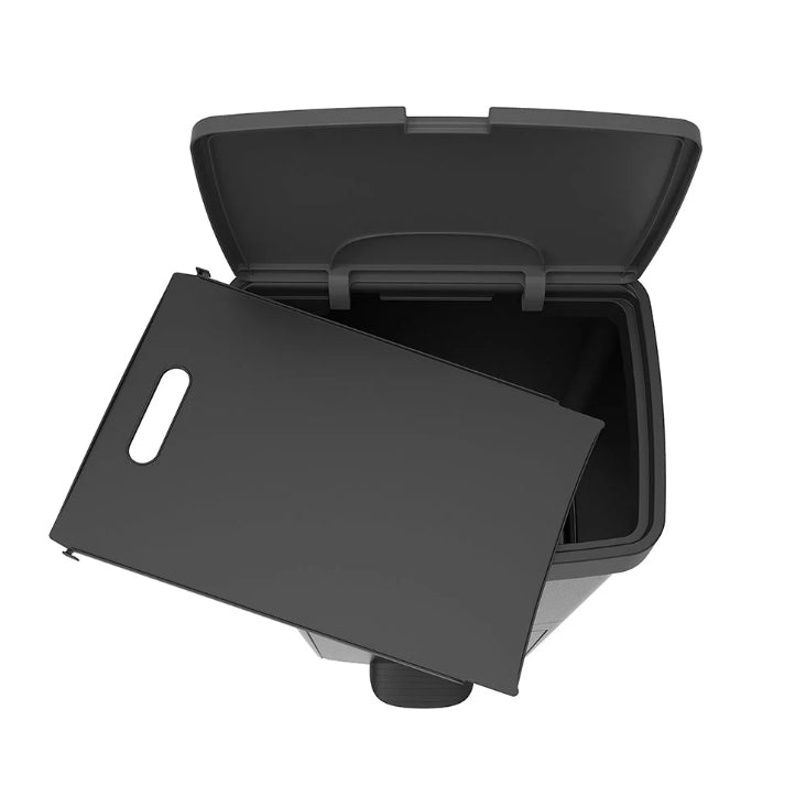 Poubelle À Pédale Tri Sélectif Picea - 70L - Blanc