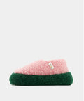 Chaussons Laine Kokon - Rose/Vert