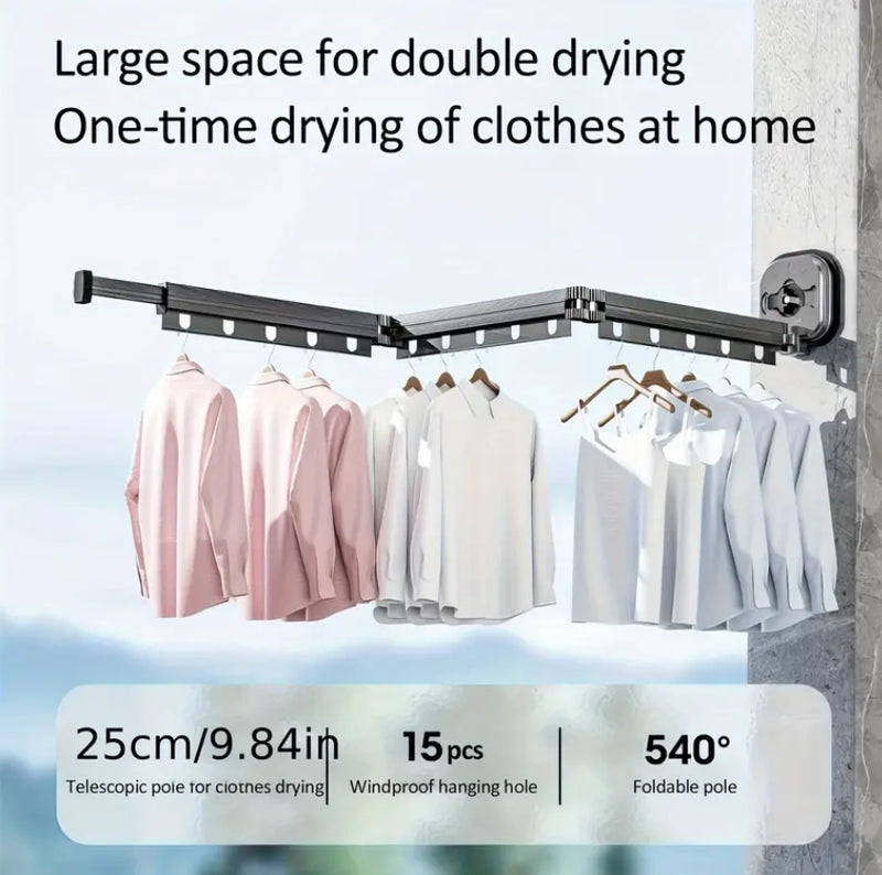 Séchoir À Linge Mural Python - Aluminium