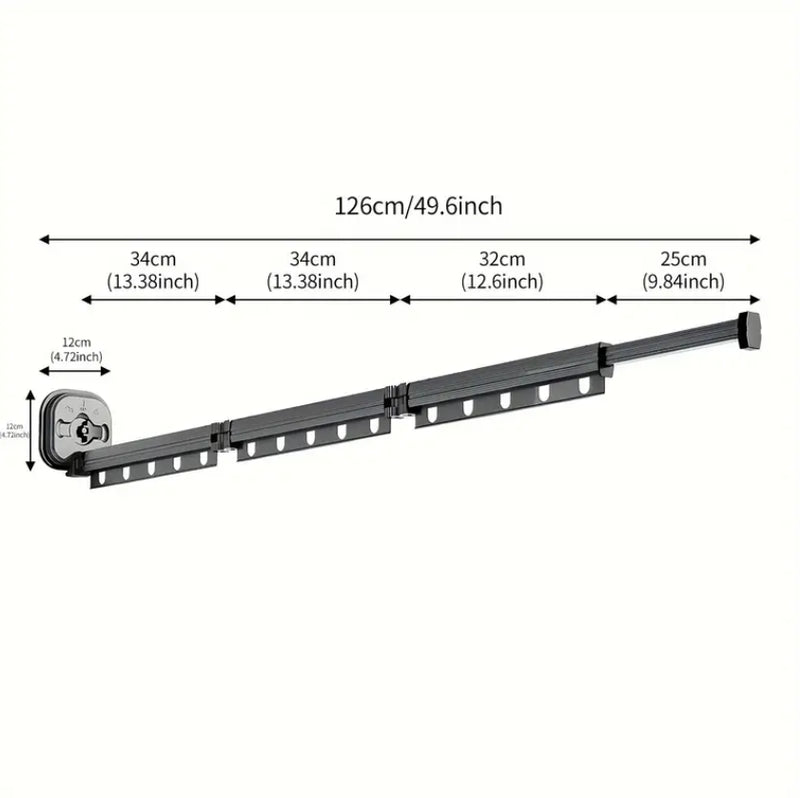 Séchoir À Linge Mural Python - Aluminium