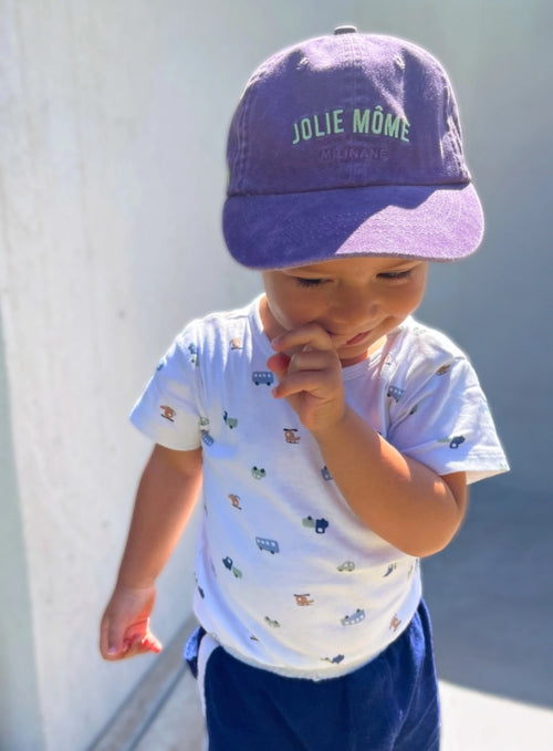 Casquette Délavée Enfant - Colette - Jolie Môme - Violet