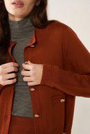 Gilet Maille Fine Melba - Gingembre