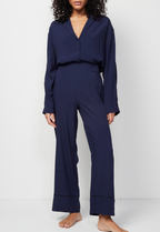 Pantalon De Pyjama Taille Haute Songe - Bleu