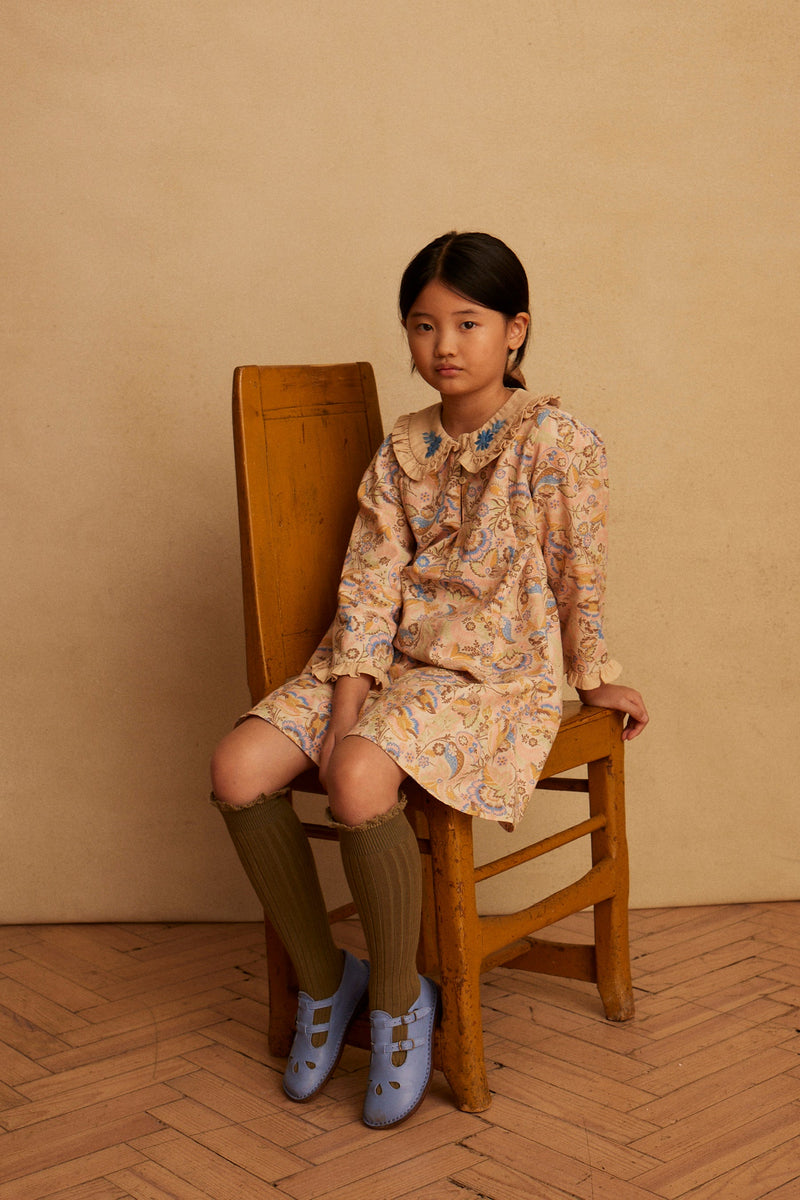 Robe Cara woodland floral cream Apolina - Retrouvez toutes les nouveautés Apolina sur www.amaetc.com, concept store eco friendly pour enfants