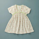 Vestido Caramelo estampado ramo rosa espárragos - Selección caramelo disponible en amaetc.com, concept store eco amigable para niños