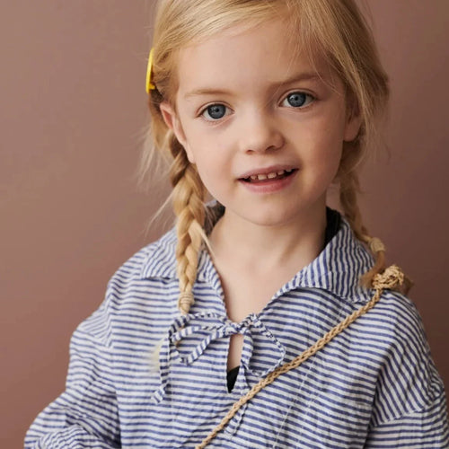Blusa rayas azul alcachofa - Selección caramelo disponible en amaetc.com, concept store eco-friendly para niños