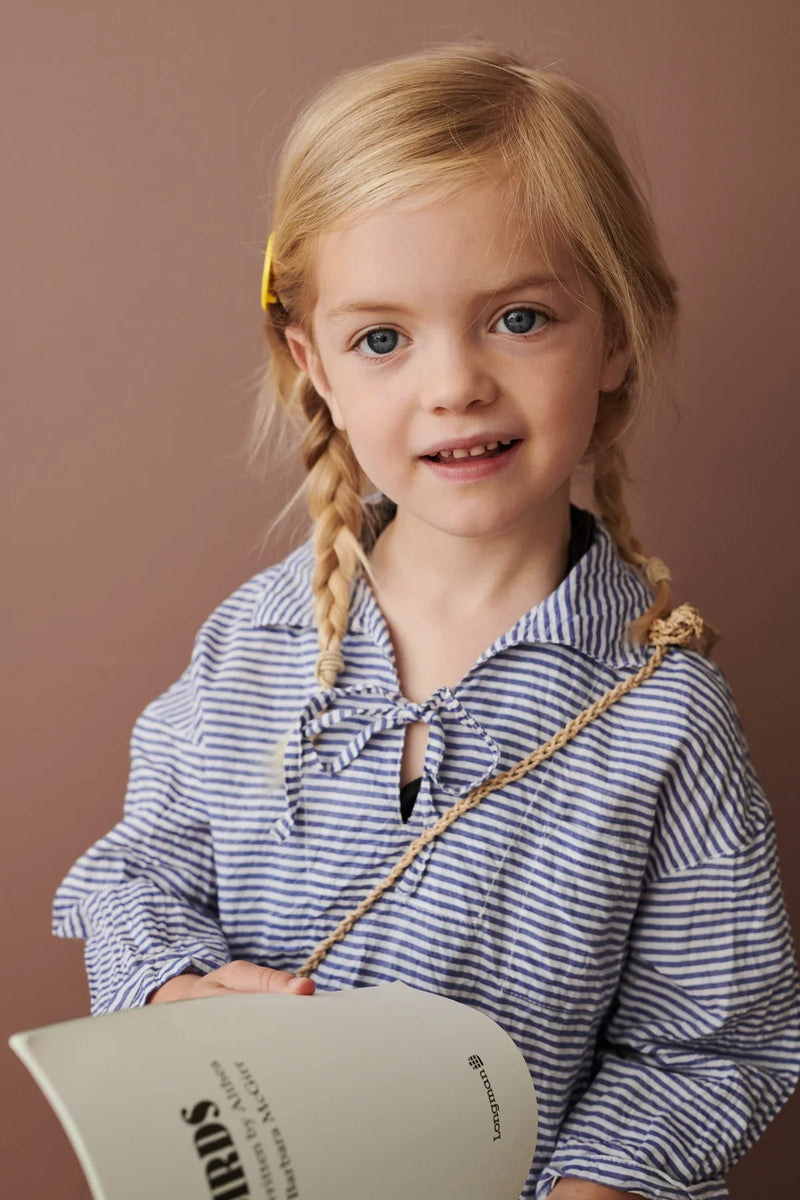 Blusa rayas azul alcachofa - Selección caramelo disponible en amaetc.com, concept store eco-friendly para niños