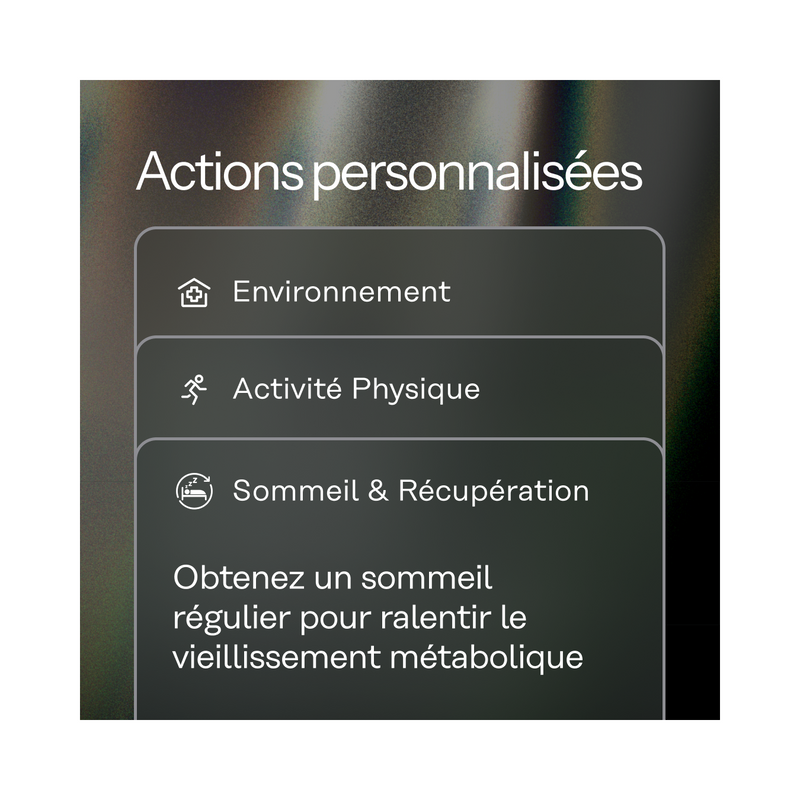 2 Bilans / par an 110 biomarqueurs