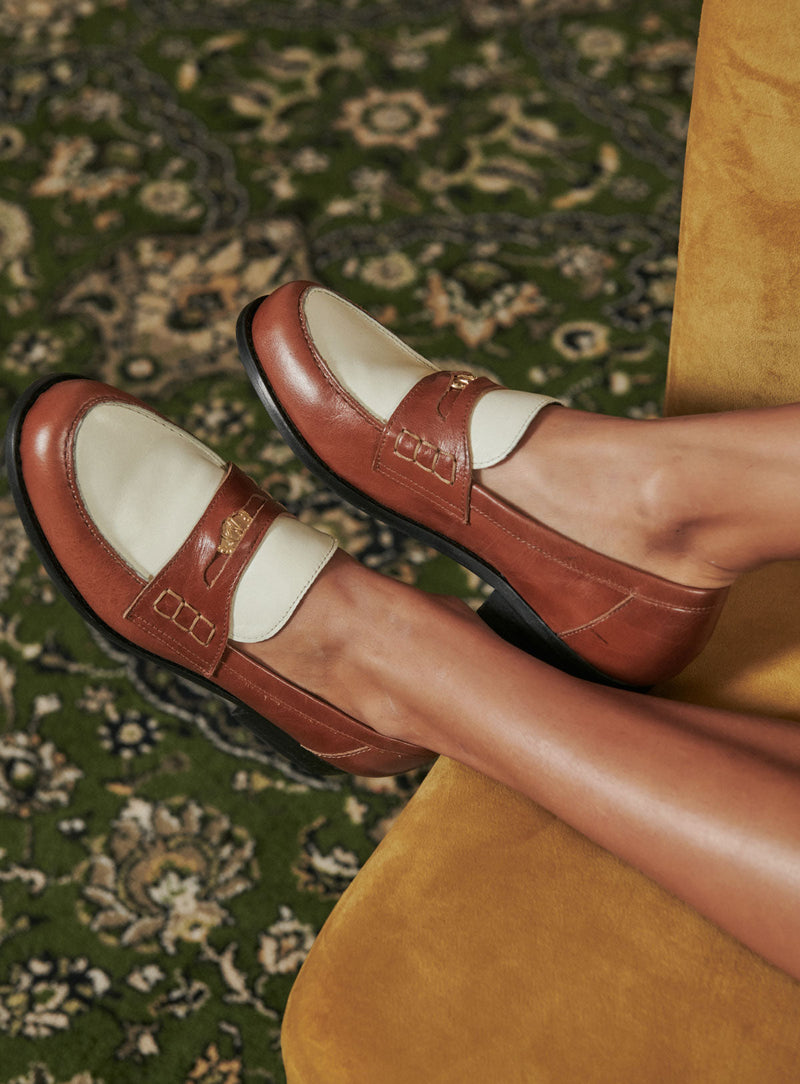 MOCASSINS BICOLORES CAROLE PETITE MENDIGOTE