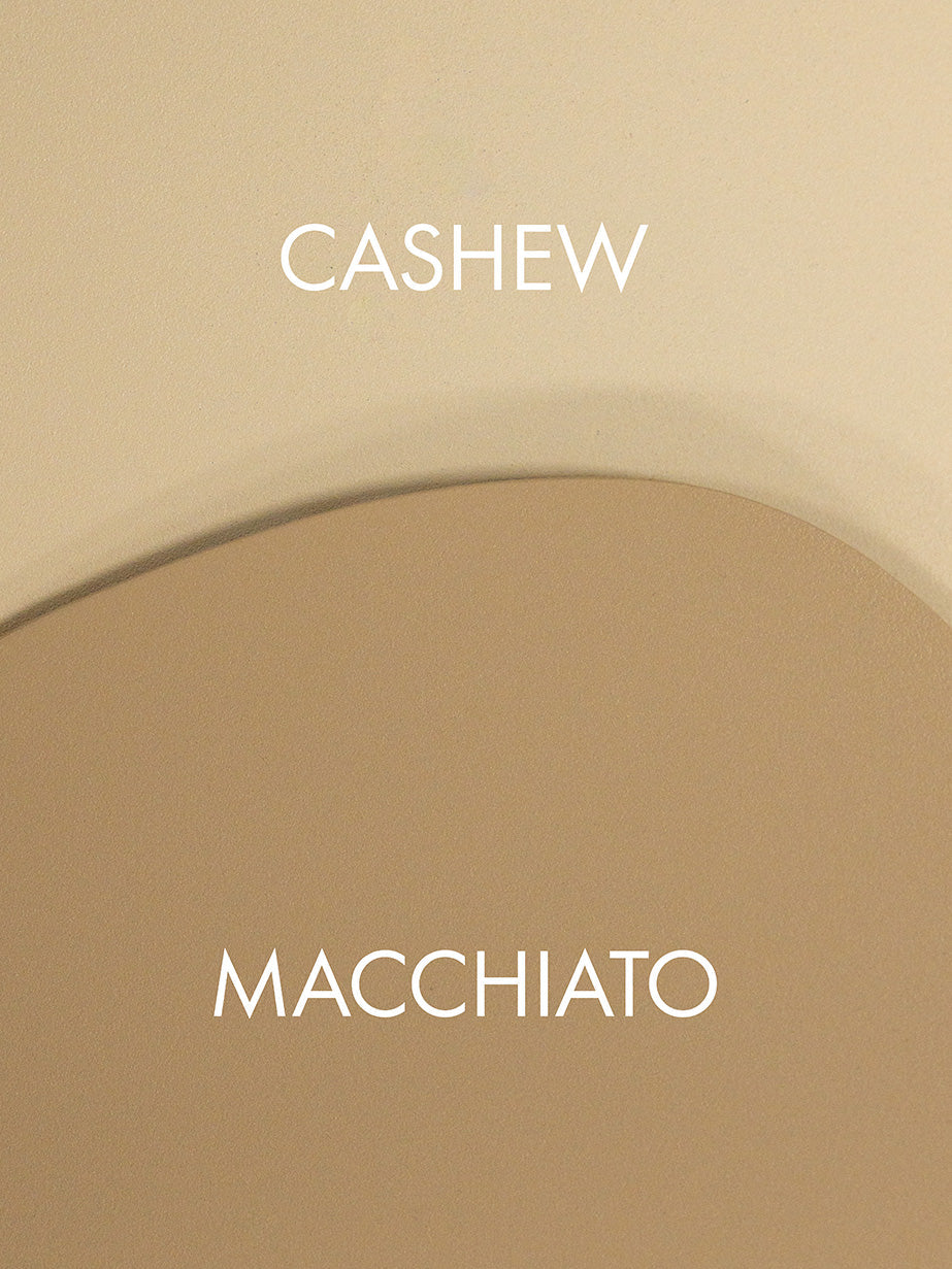 Farbverlauf in beige zwischen den Farben Cashew und Macchiato.