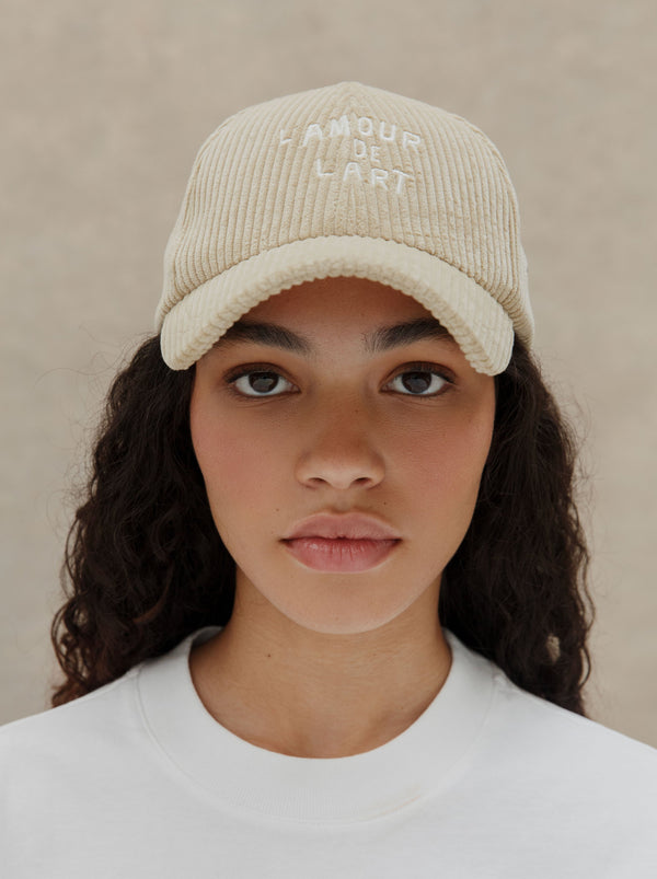 Casquette L'Amour De L'Art Velours Huile De Lin