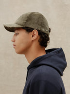 L'Amour De L'Art Khaki Velvet Cap