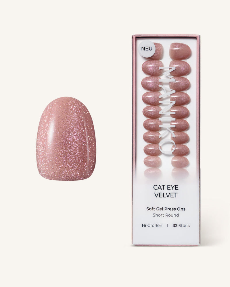 Cat Eye Velvet (Court, Rond) - Press Ons