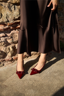 Catena Burgundy High-Heel Pump