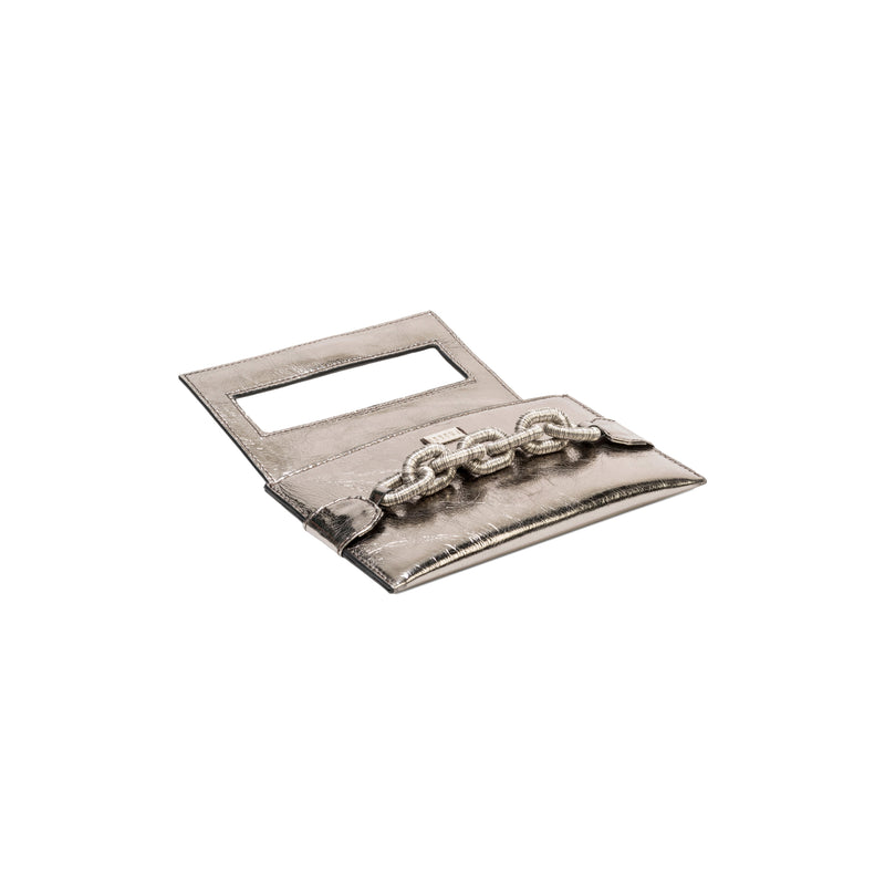 Catena Silver Envelope Clutch