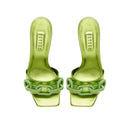 Catena Metallic Green High-Heel Sandal