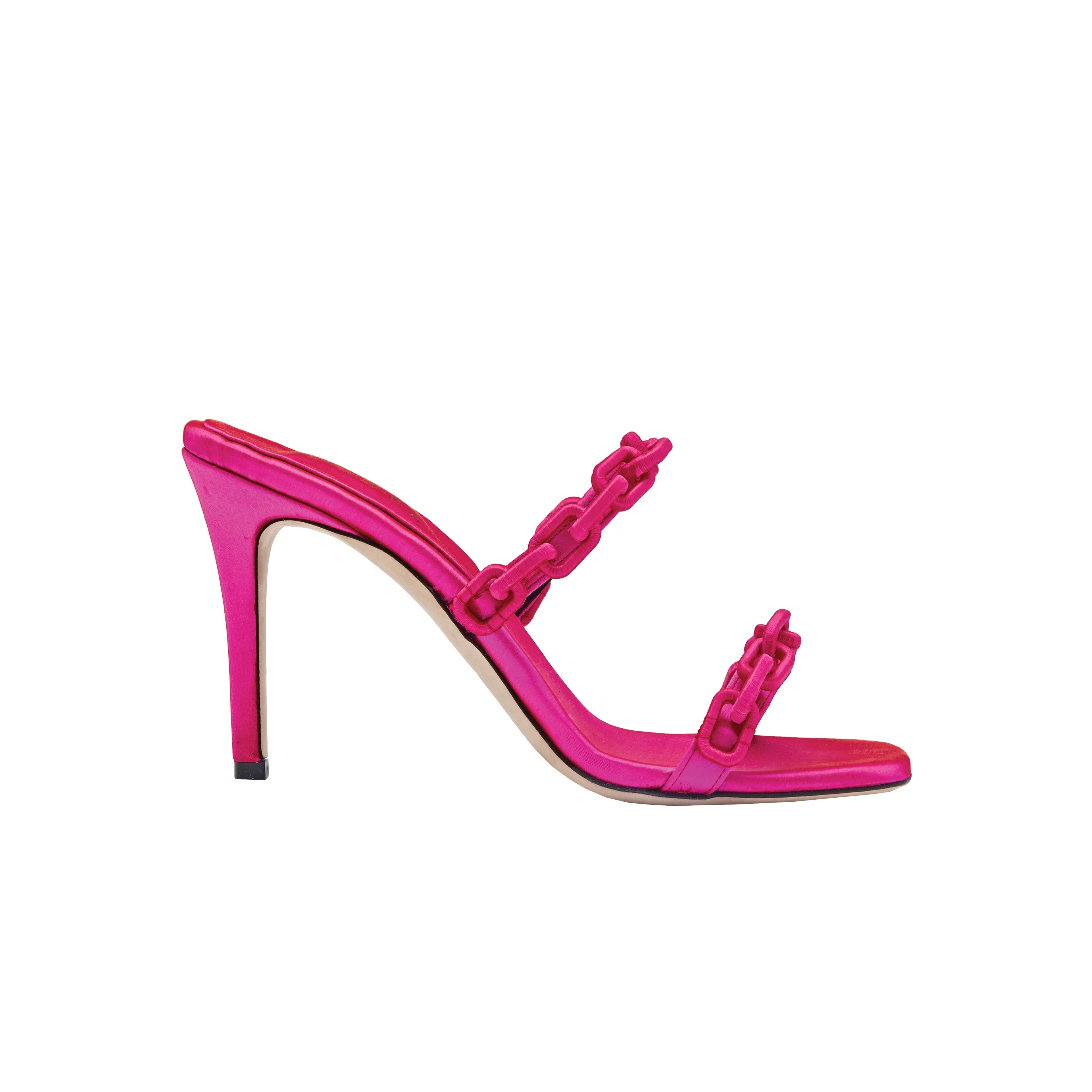 Catena Notte Fuchsia High-Heel Two Straps Sandal