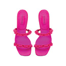 Catena Notte Fuchsia High-Heel Two Straps Sandal