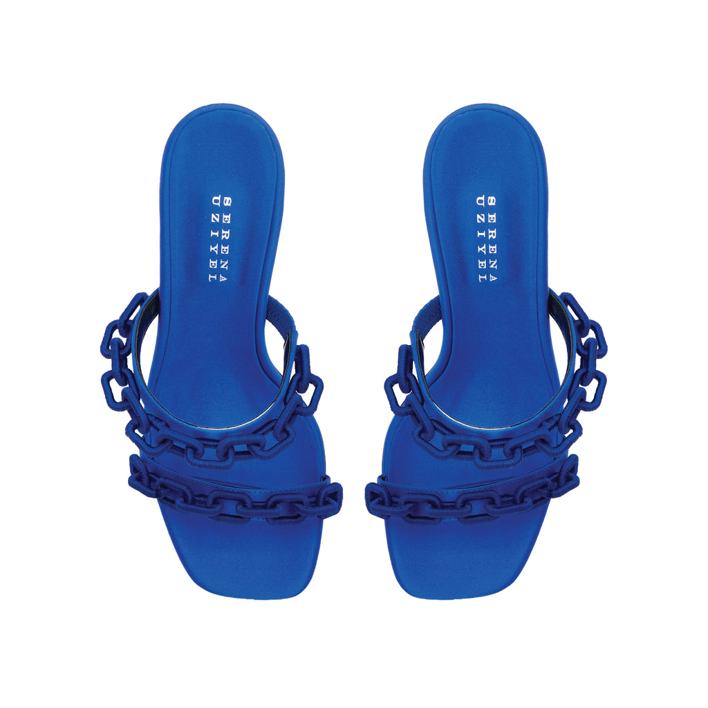 Catena Notte Sapphire High-Heel Two Straps Sandal