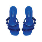 Catena Notte Sapphire High-Heel Two Straps Sandal