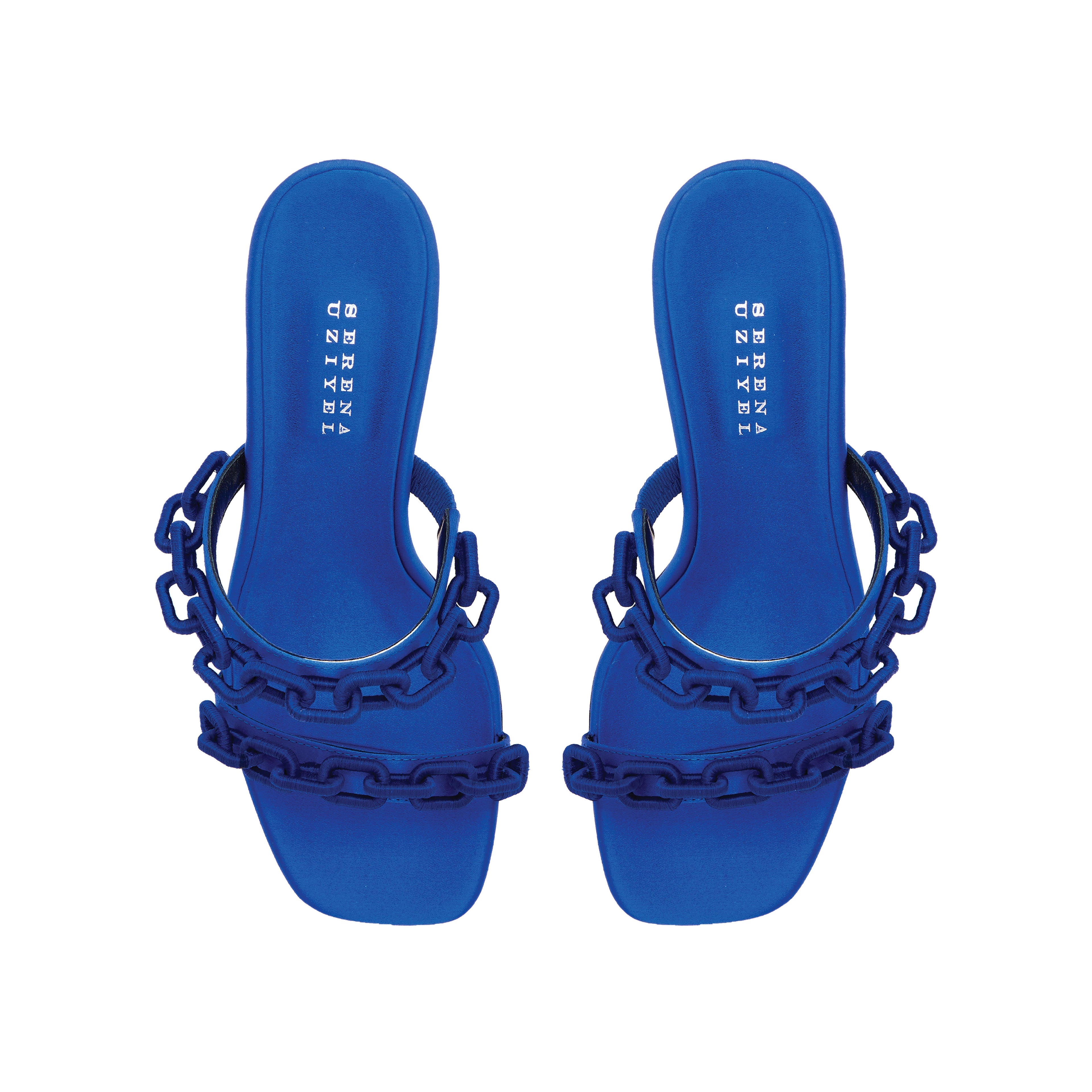 Catena Notte Sapphire High-Heel Two Straps Sandal