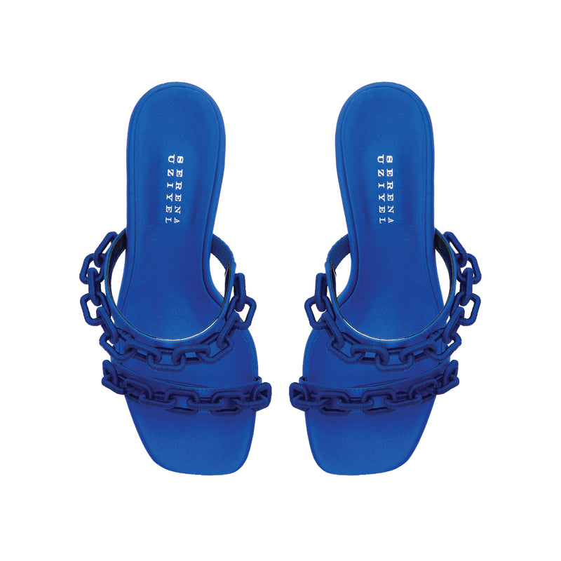 Catena Notte Sapphire High-Heel Two Straps Sandal