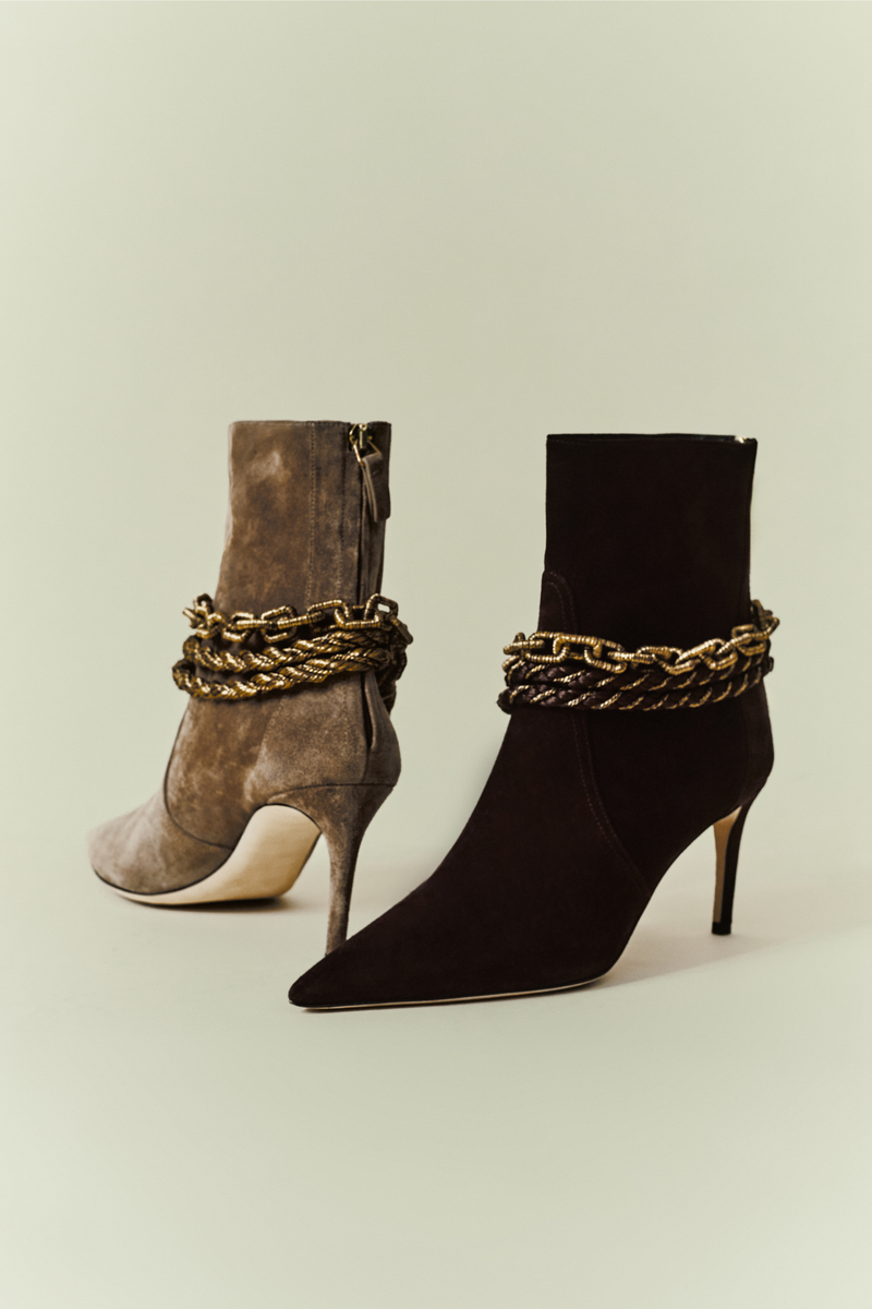 Catena Notte Dark Brown High-Heel Ankle Boot