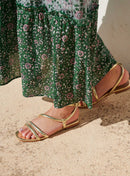 SANDALES PLATES DOREES CATHERINE PETITE MENDIGOTE