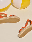 Espadrilles Plates Catherine - Orange Suede