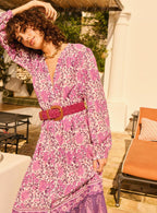 Ceinture En Suede Adele Tresse - Violet - Violet