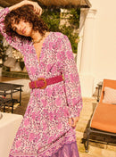 Ceinture En Suede Adele Tresse - Violet - Violet