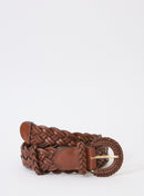 Ceinture Aramis Cuir Tresse - Camel