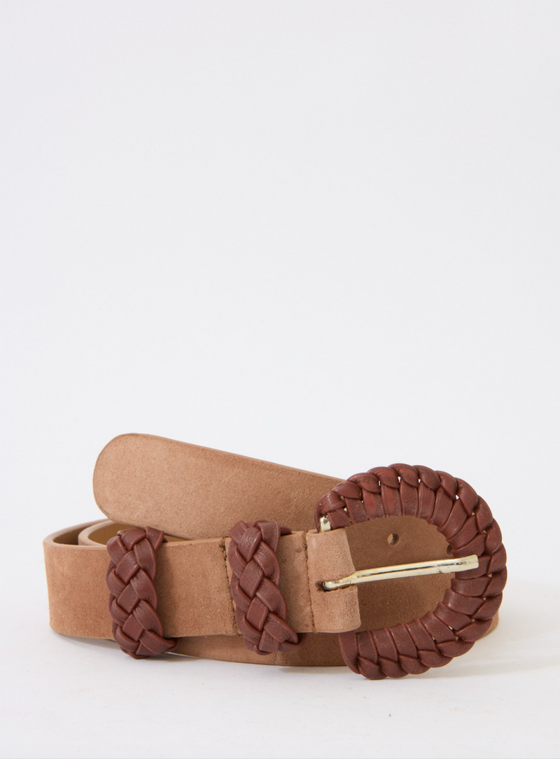 Ceinture Adele Petit Suede - Taupe