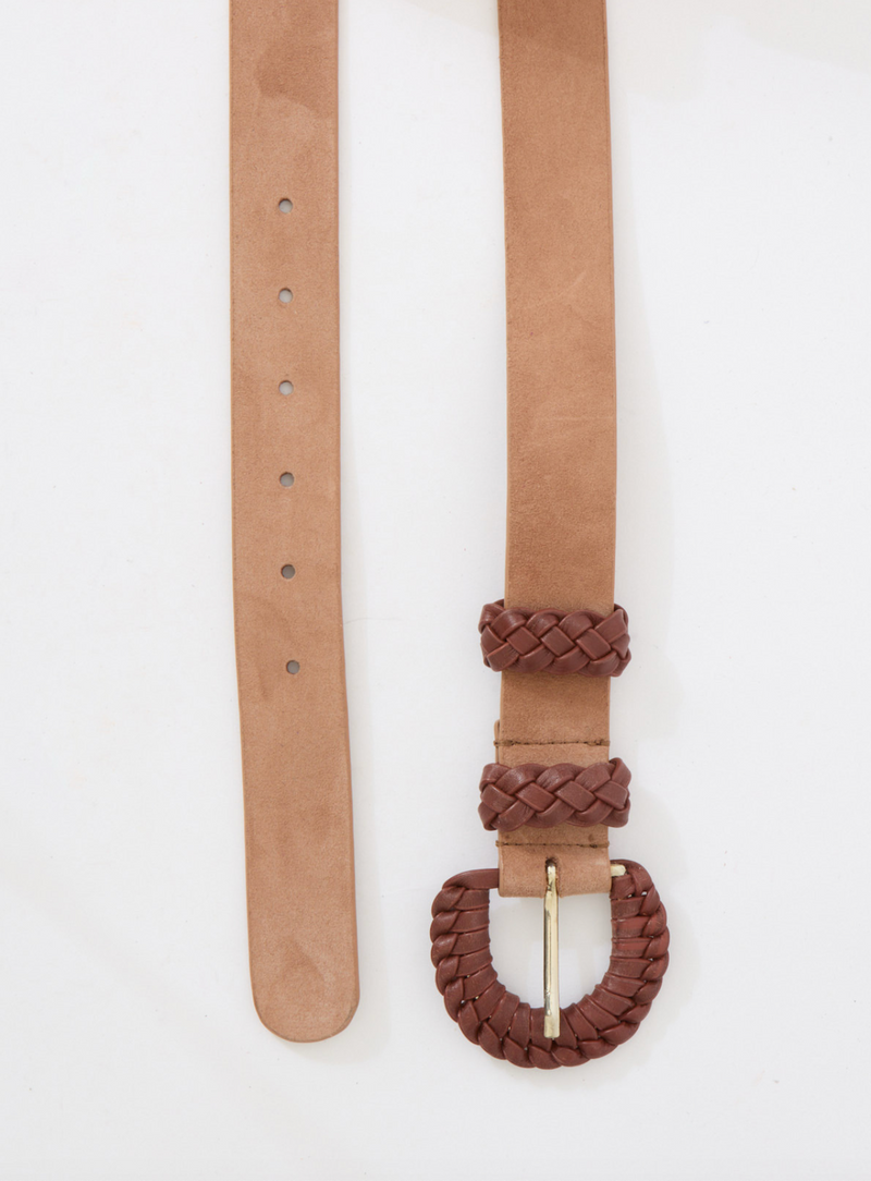 Ceinture Adele Petit Suede - Taupe