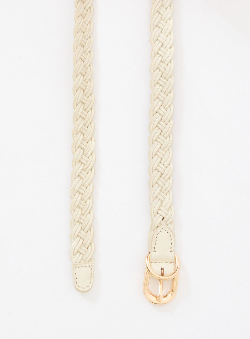 Ceinture Astrid Petite Cuir - Ecru