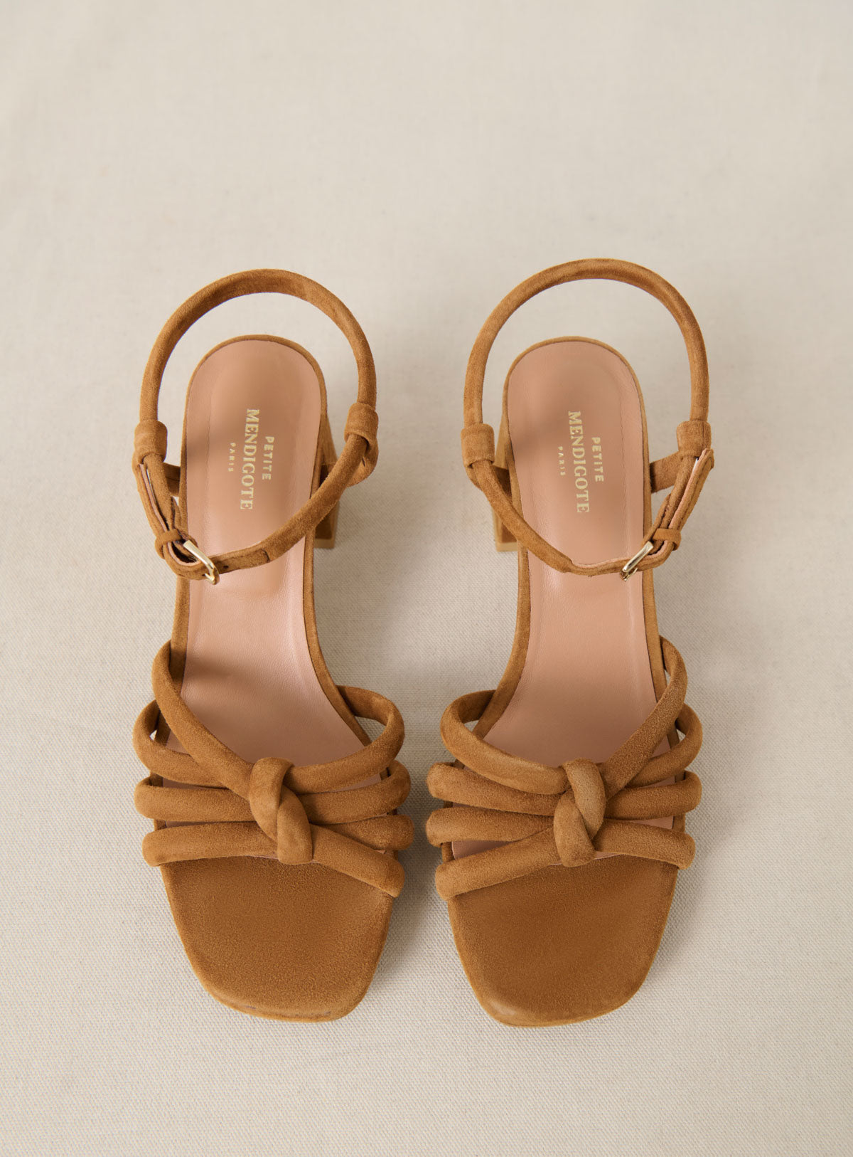 Cesar Heeled Sandals - Natural