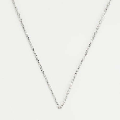 Chaîne En - Or Blanc 375/1000 43Cm