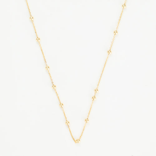 Chaine Boules En Or Jaune 375/1000 50 Cm