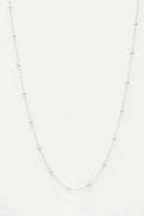 Chaîne Boules En Or Blanc 375/1000 43Cm