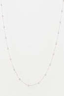 Chaîne boules en Or Blanc 375/1000 43cm