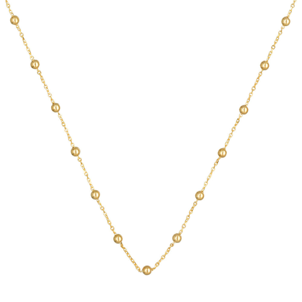 Chaîne Boules En Or Jaune 375/1000 43Cm