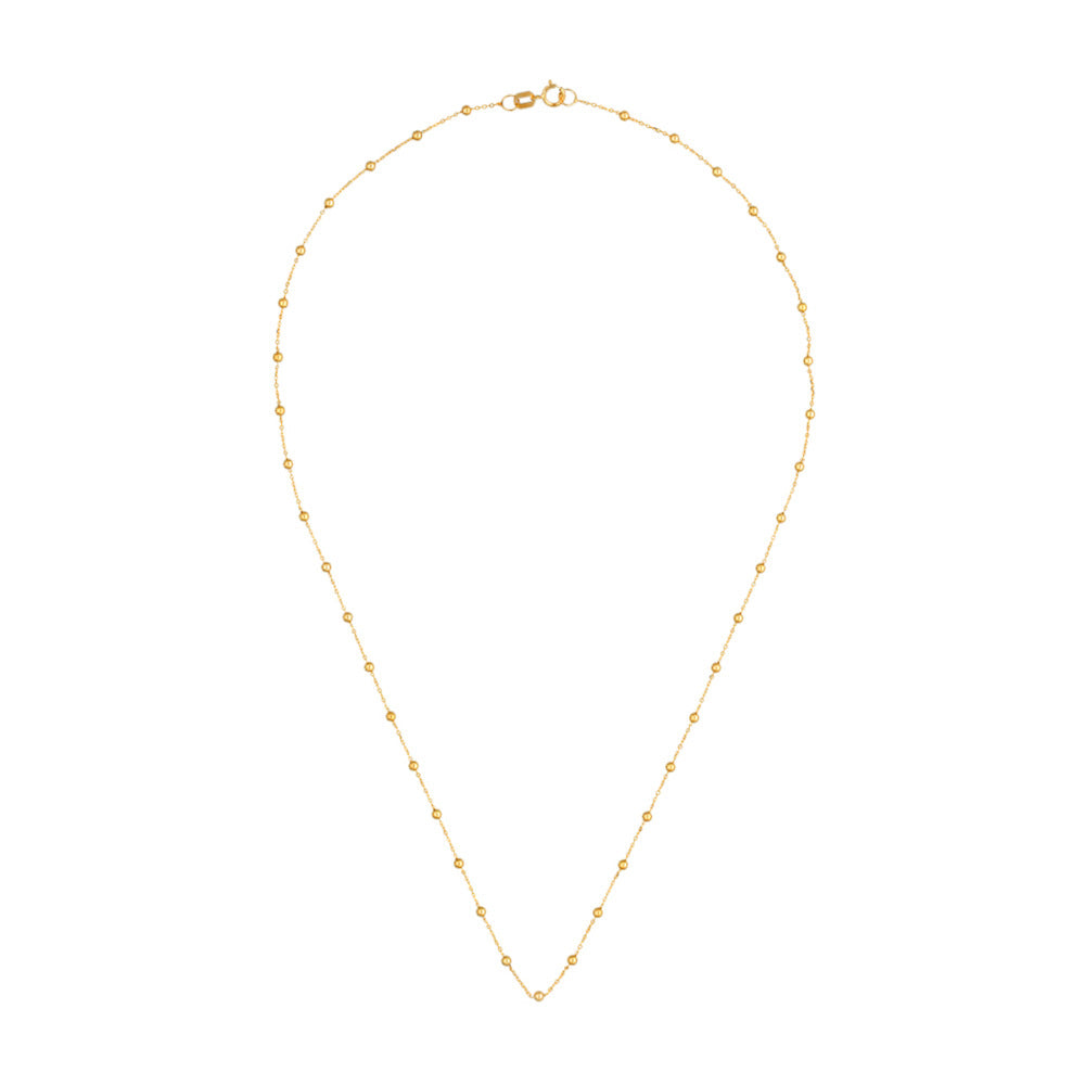 Chaîne Boules En Or Jaune 375/1000 43Cm